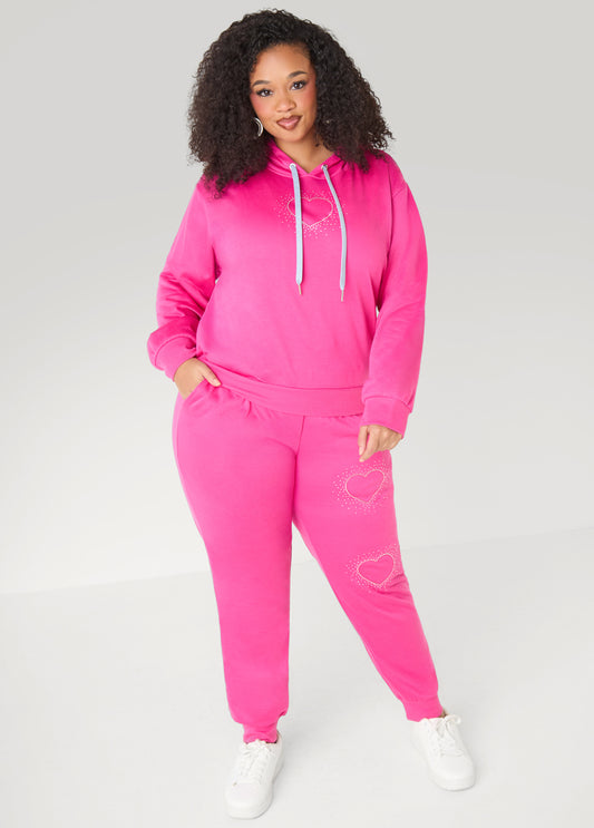 Crystal Heart Joggers