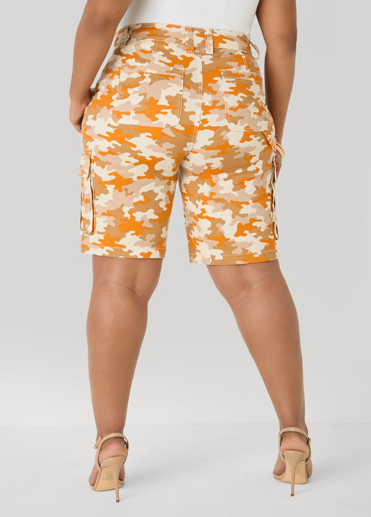 Camo Cargo Bermuda Shorts