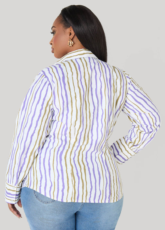 Striped Collared Shirt