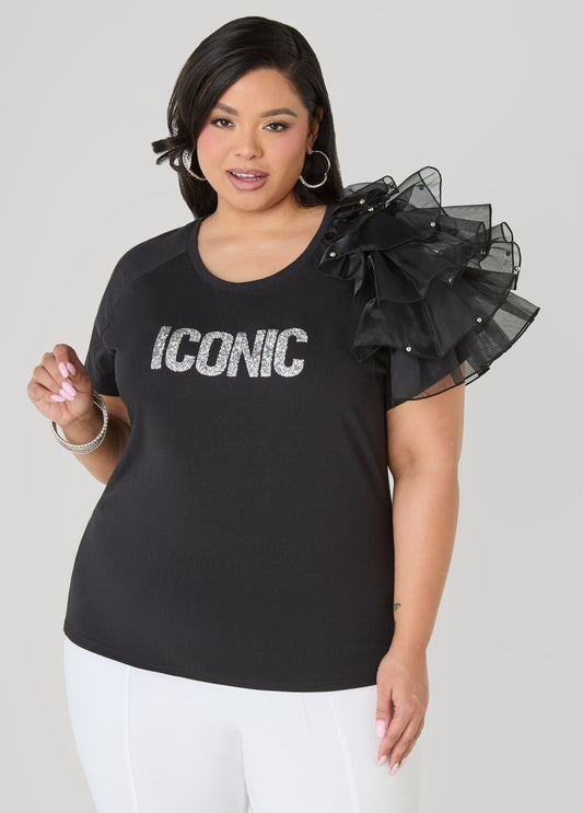 Iconic Organza Paneled Top