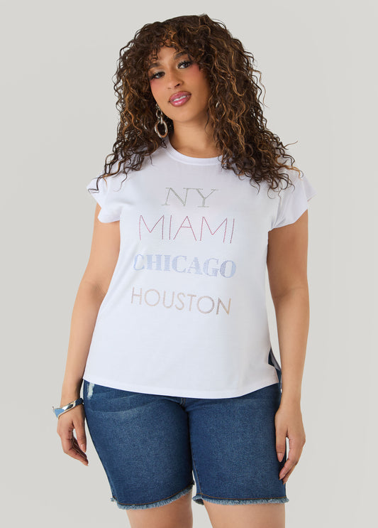 Floral Jersey Graphic Tee